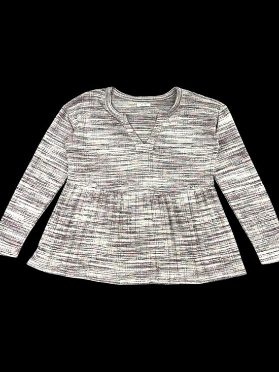 Maurices Tops - Maurices Spacedye Babydoll‎ Long Sleeve Tee